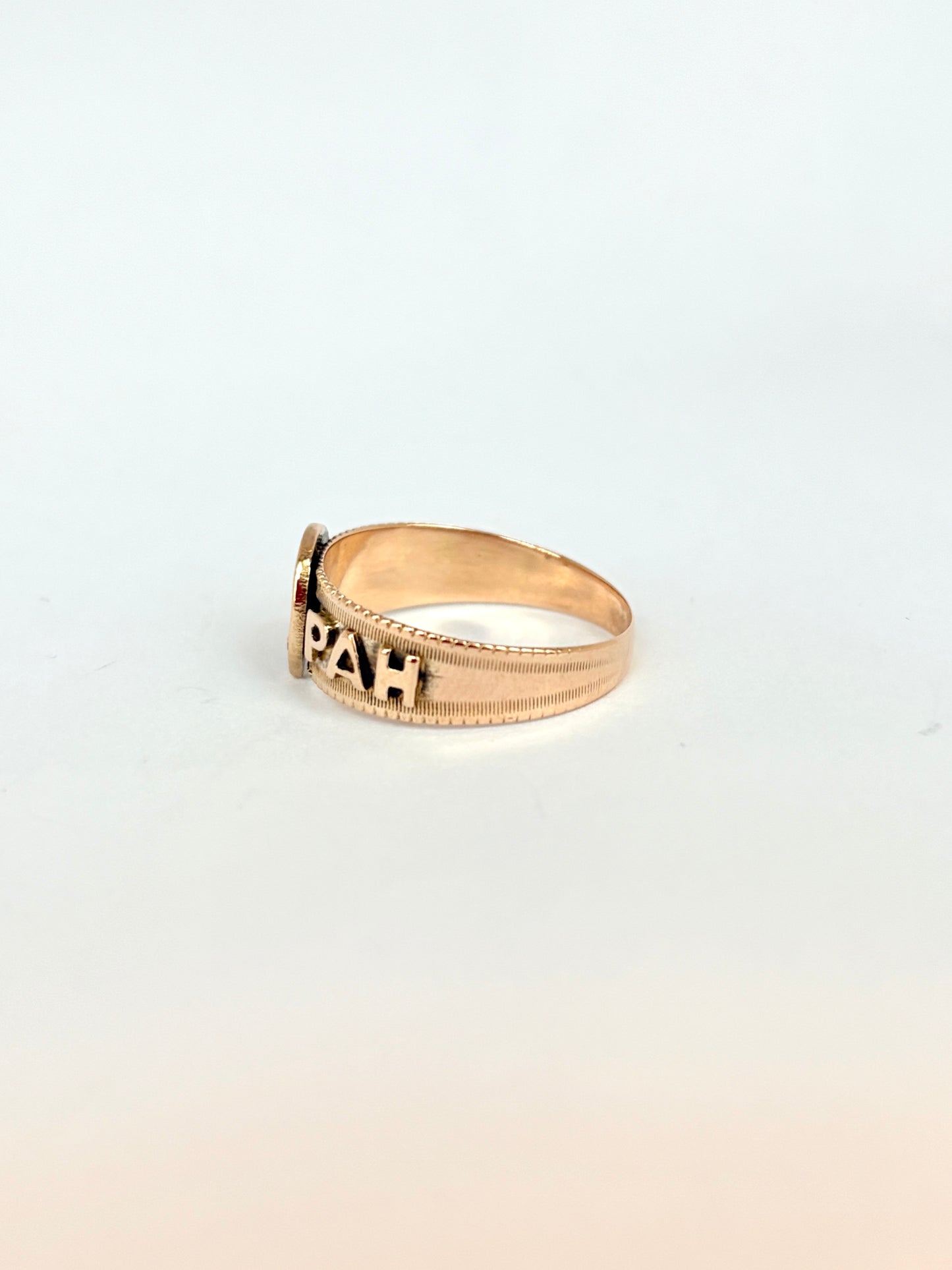 Antique, 9ct Yellow Gold Mizpah Ring, Hallmarked Birmingham, 1900