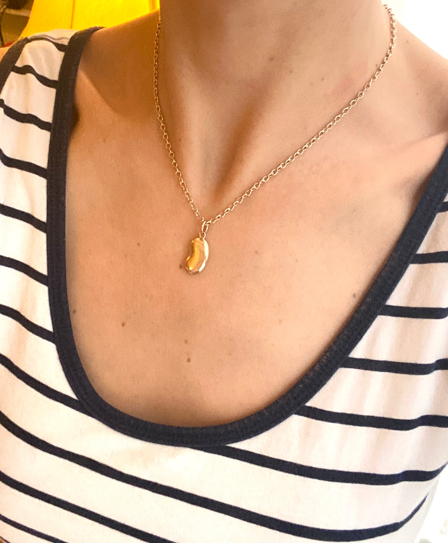 RESERVED: 3rd payment MONK, 16 inch, 15ct Gold Cable Chain Necklace