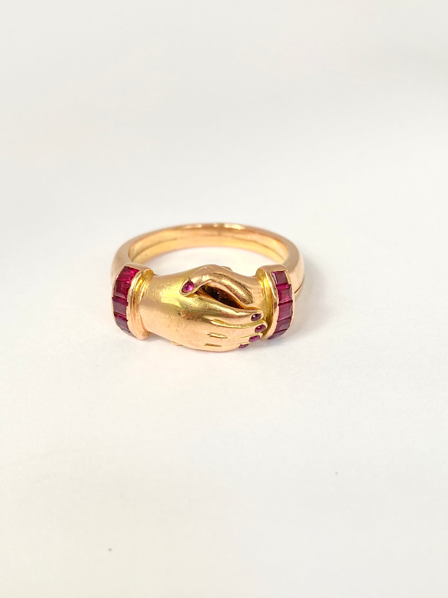 14ct Gold, Rare Vintage, Fede/Gimmel Opening Ring