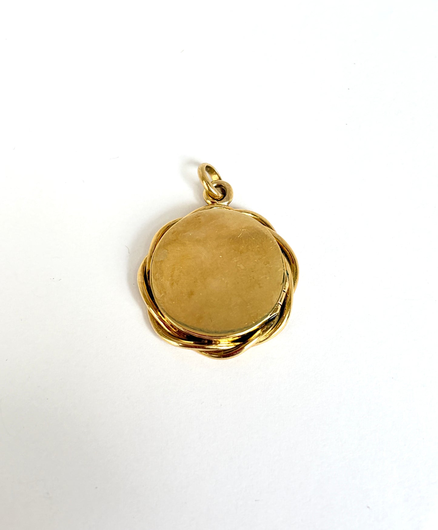 Victorian, 15ct Gold Stag Head Locket/Pendant with Diamond Cross