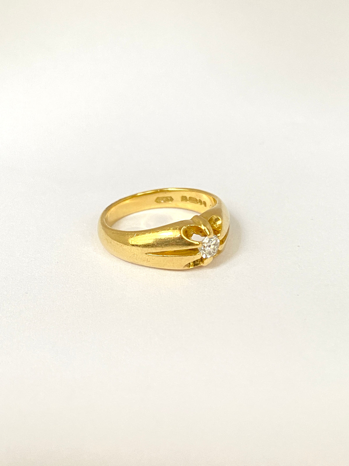 Vintage, 18ct Gold, Diamond Solitaire Ring, Hallmarked, London 1978, 6.97g