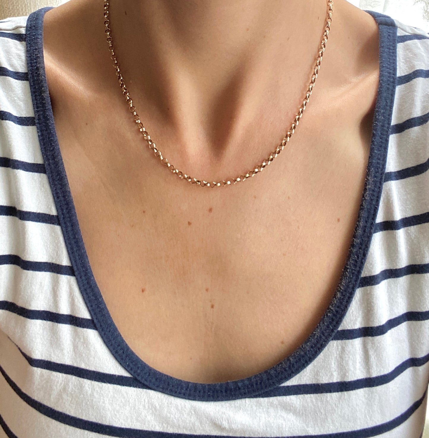 Vintage, 9ct Gold, 16in Belcher Chain (8.17g)