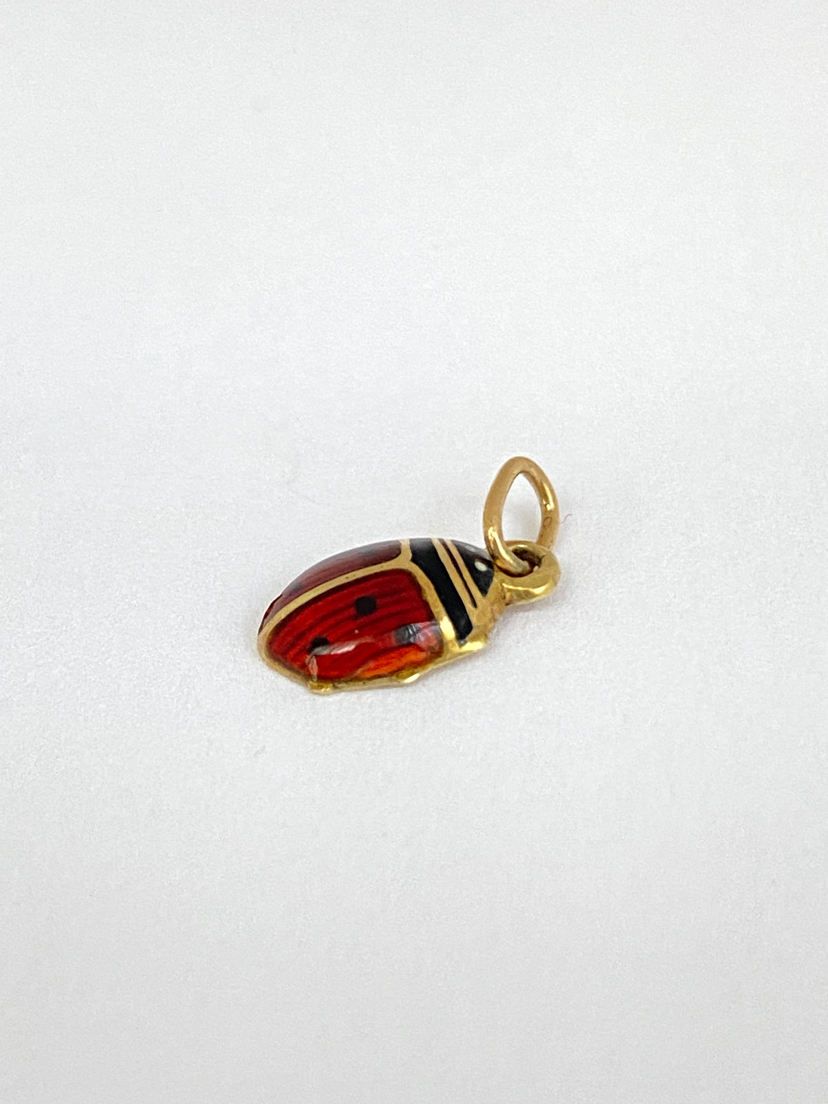 Vintage, 14ct Gold and Enamel, Lucky Ladybird / Ladybug Charm/Pendant