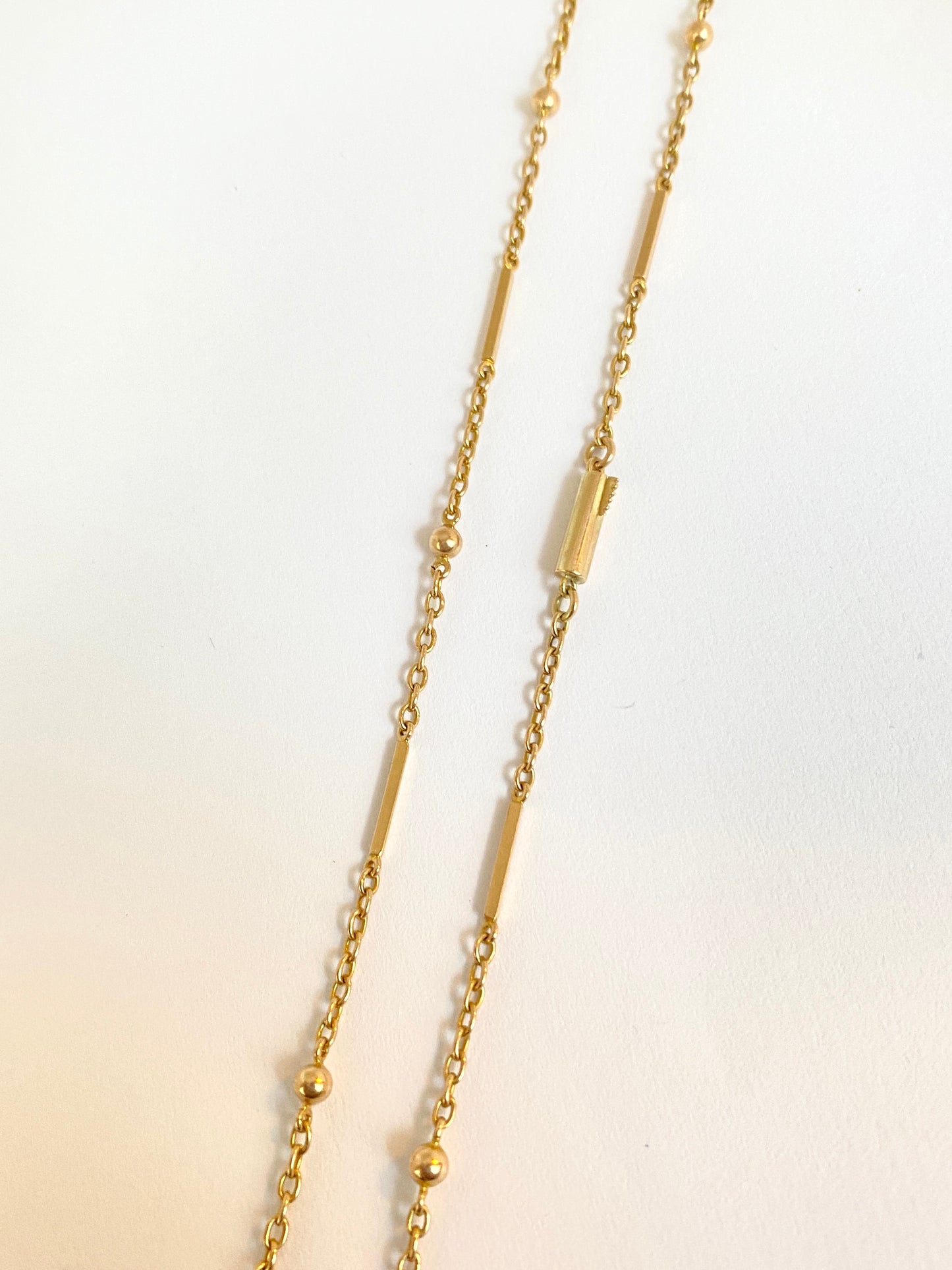 Vintage, 9ct Gold Gold Fancy Link Chain, 16 inches