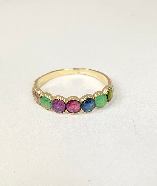 Rare, Georgian, 15ct Gold, Dearest, Acrostic Multi Gemstone Ring