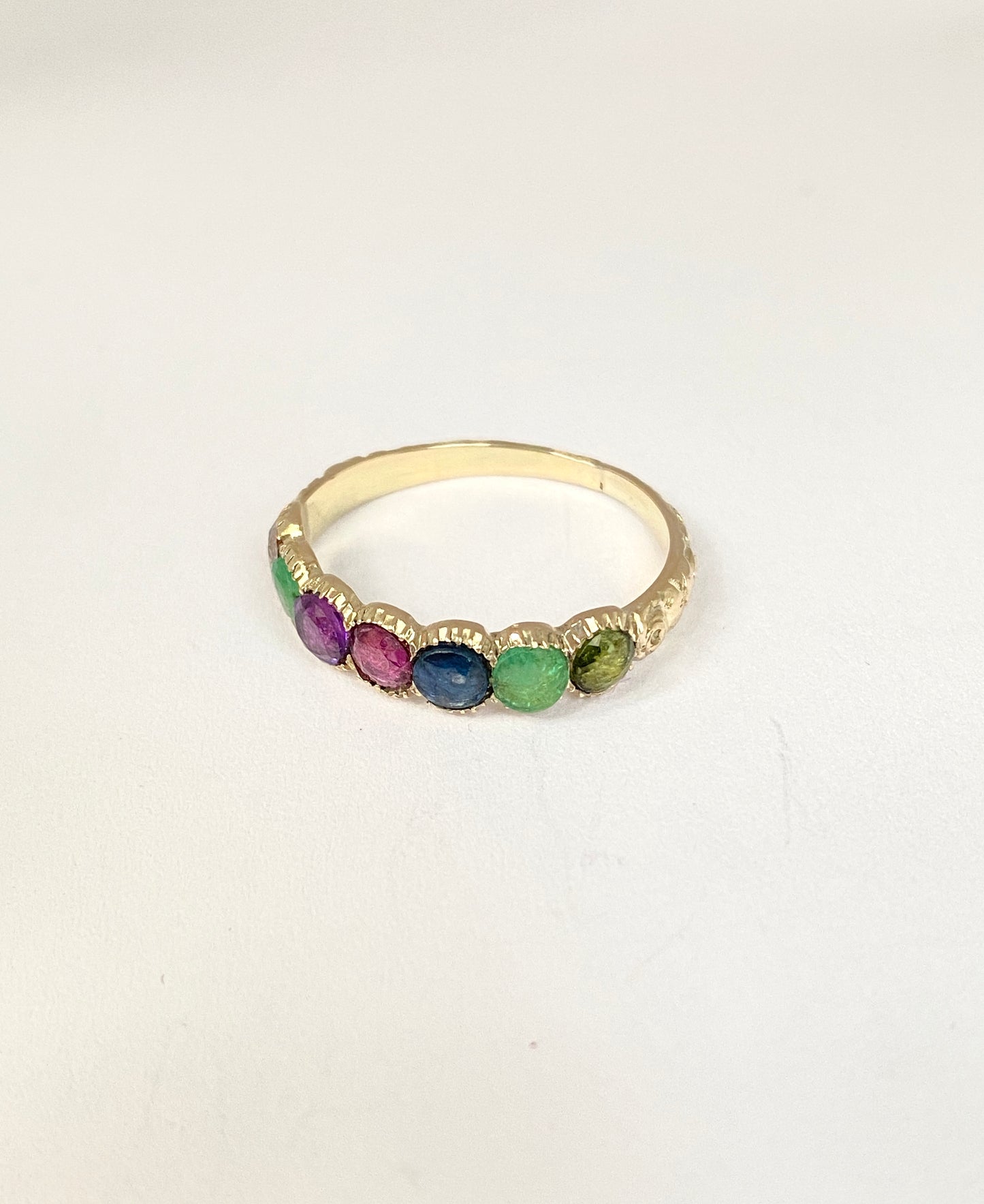 Rare, Georgian, 15ct Gold, Dearest, Acrostic Multi Gemstone Ring