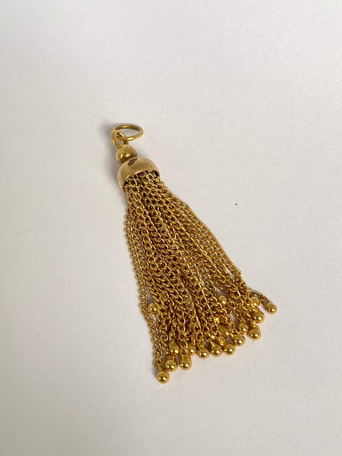 Vintage 9ct Gold, Tassel Pendant, 6.49g