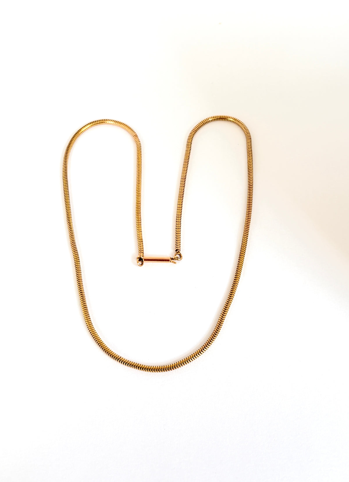 Vintage, 9ct Gold Snake Chain, 16 inches and 7.66g