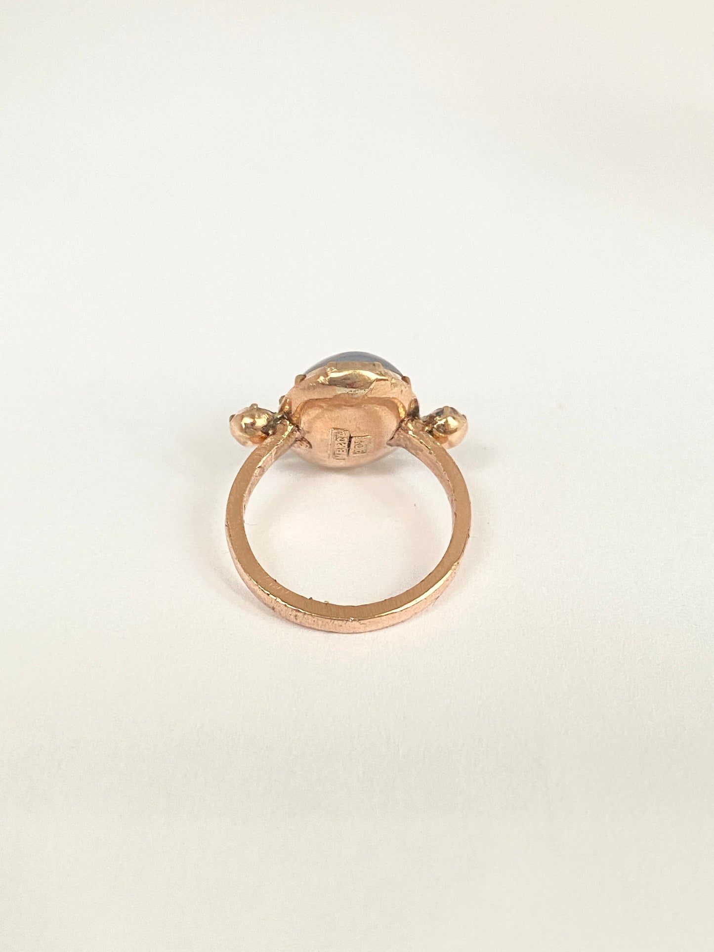 Vintage, 9ct Gold, Moonstone and Amethyst Ring