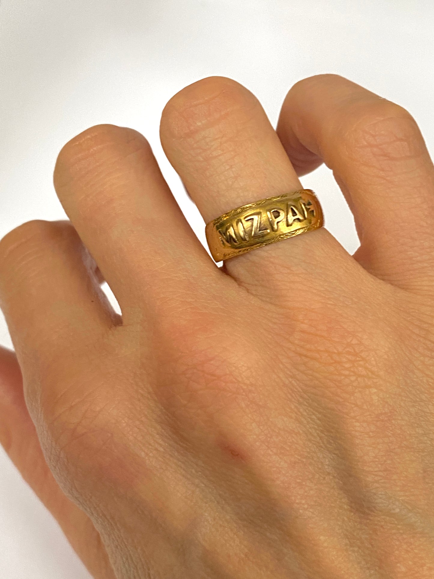 Antique, 18ct Yellow Gold Mizpah Ring, Hallmarked Chester, 1899