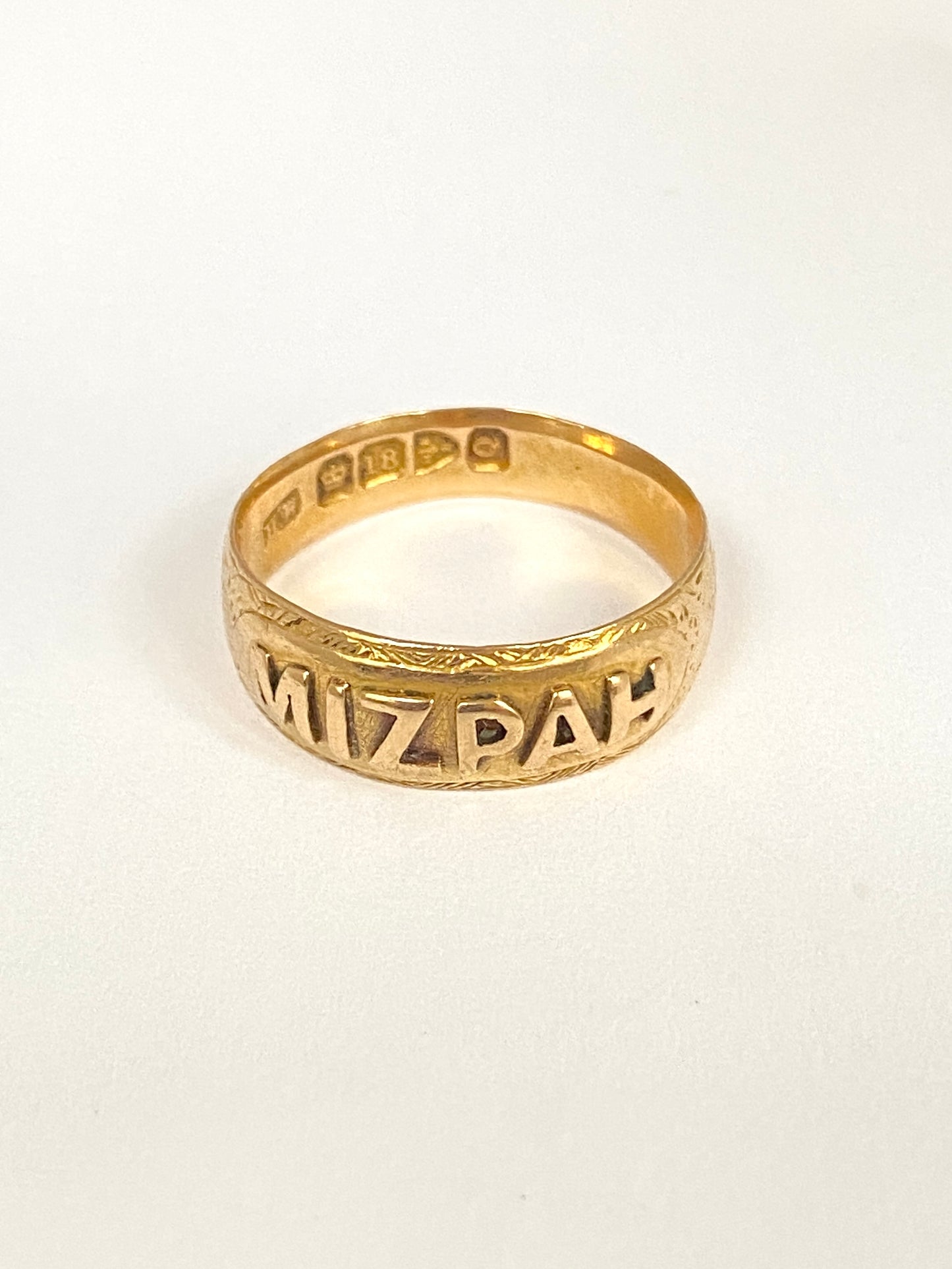 Antique, 18ct Yellow Gold Mizpah Ring, Hallmarked Chester, 1899