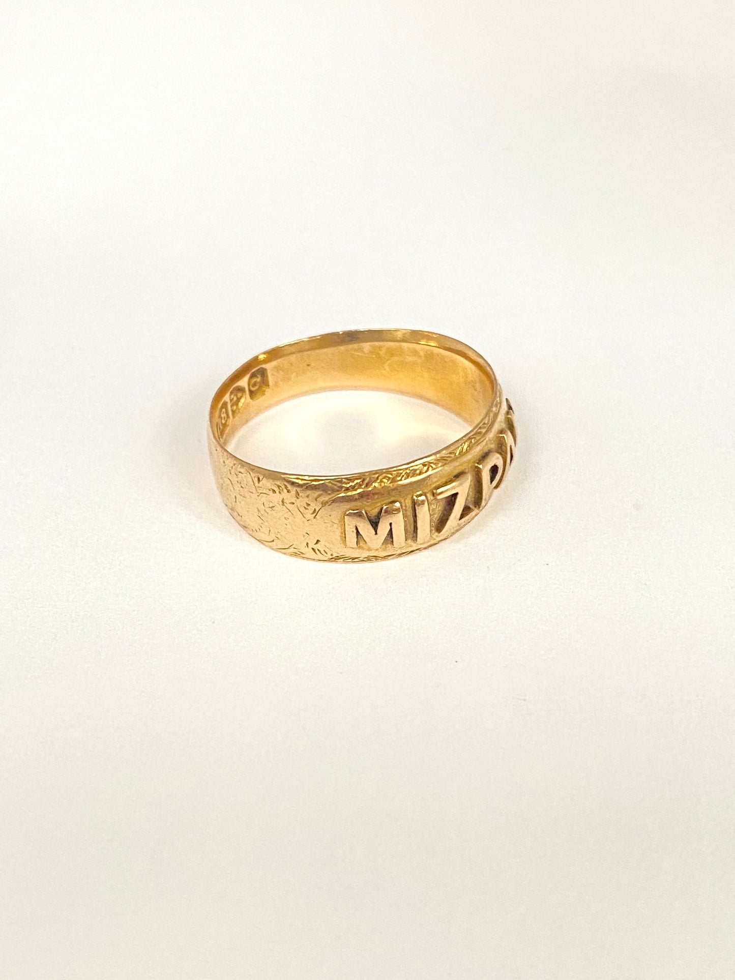 Antique, 18ct Yellow Gold Mizpah Ring, Hallmarked Chester, 1899