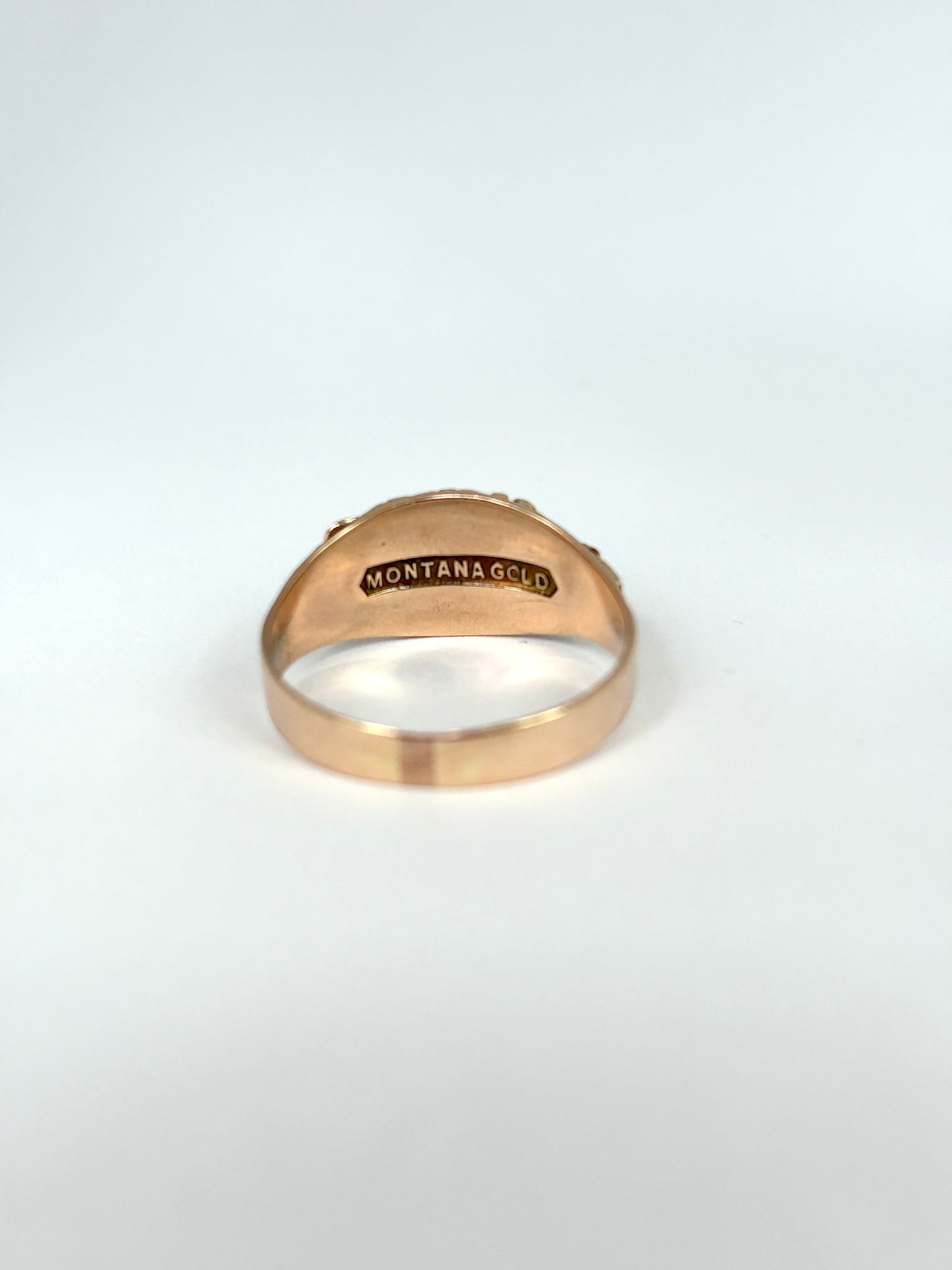 Victorian, 15ct Gold, Two tone Vintage Double Heart Ring