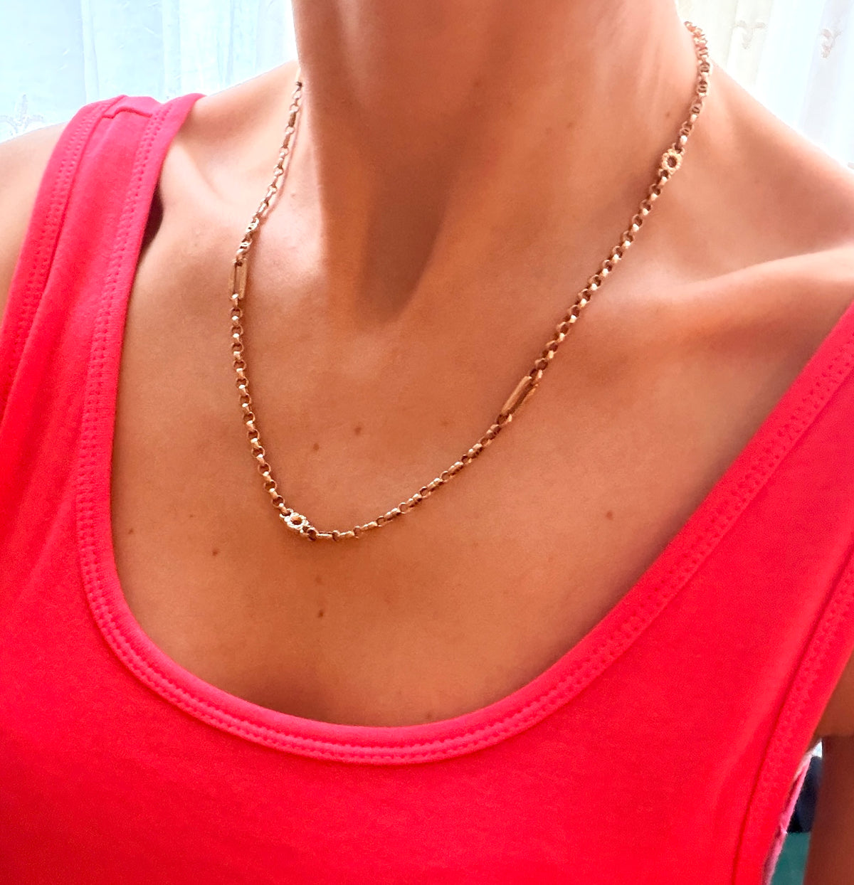 Chunky, Fancy Link Gold Belcher Chain, 11.03g and 20 inches