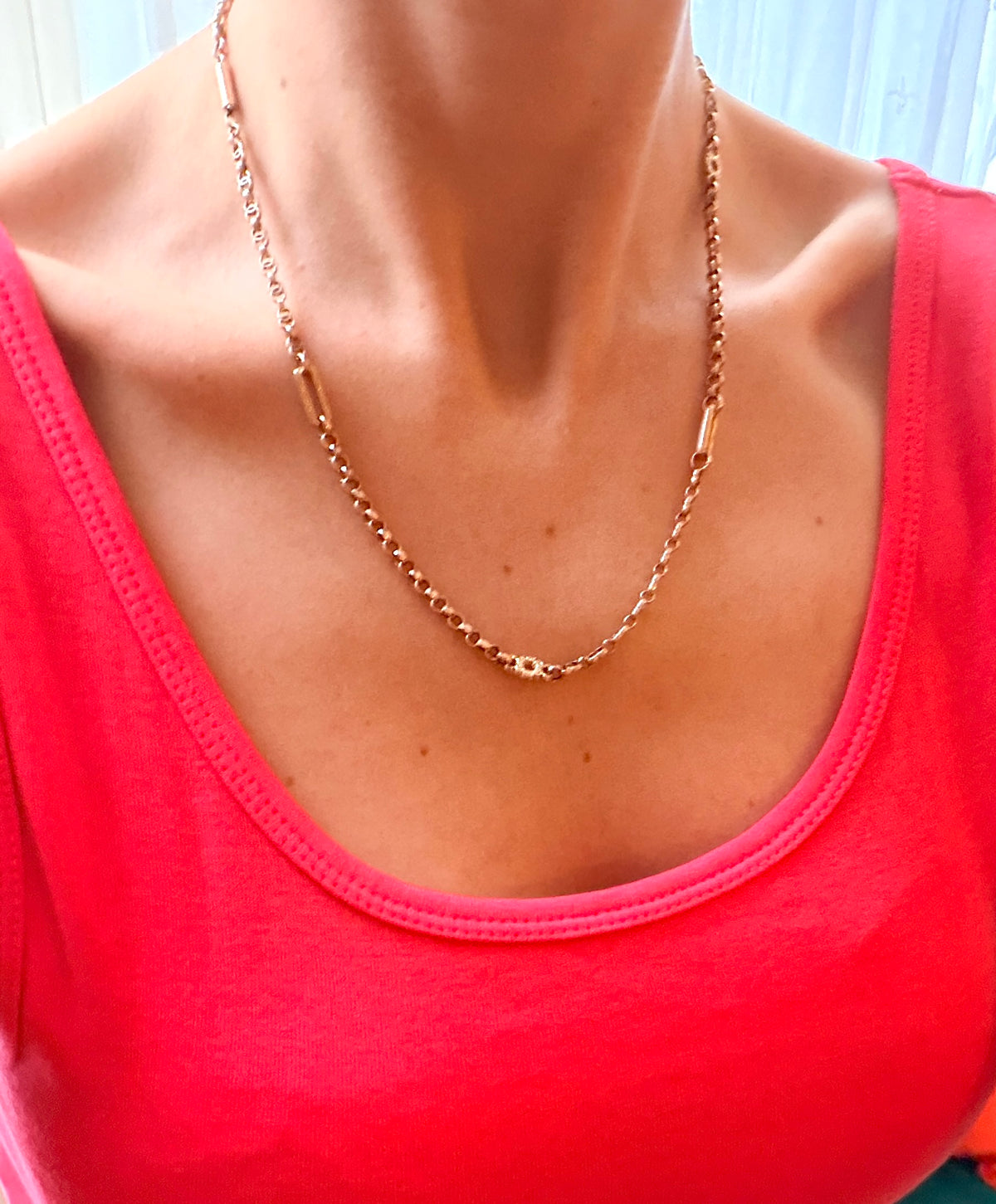 Chunky, Fancy Link Gold Belcher Chain, 11.03g and 20 inches