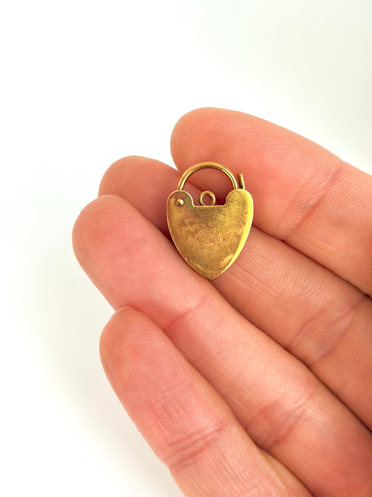 Vintage, 9ct Gold Padlock with Diamonds