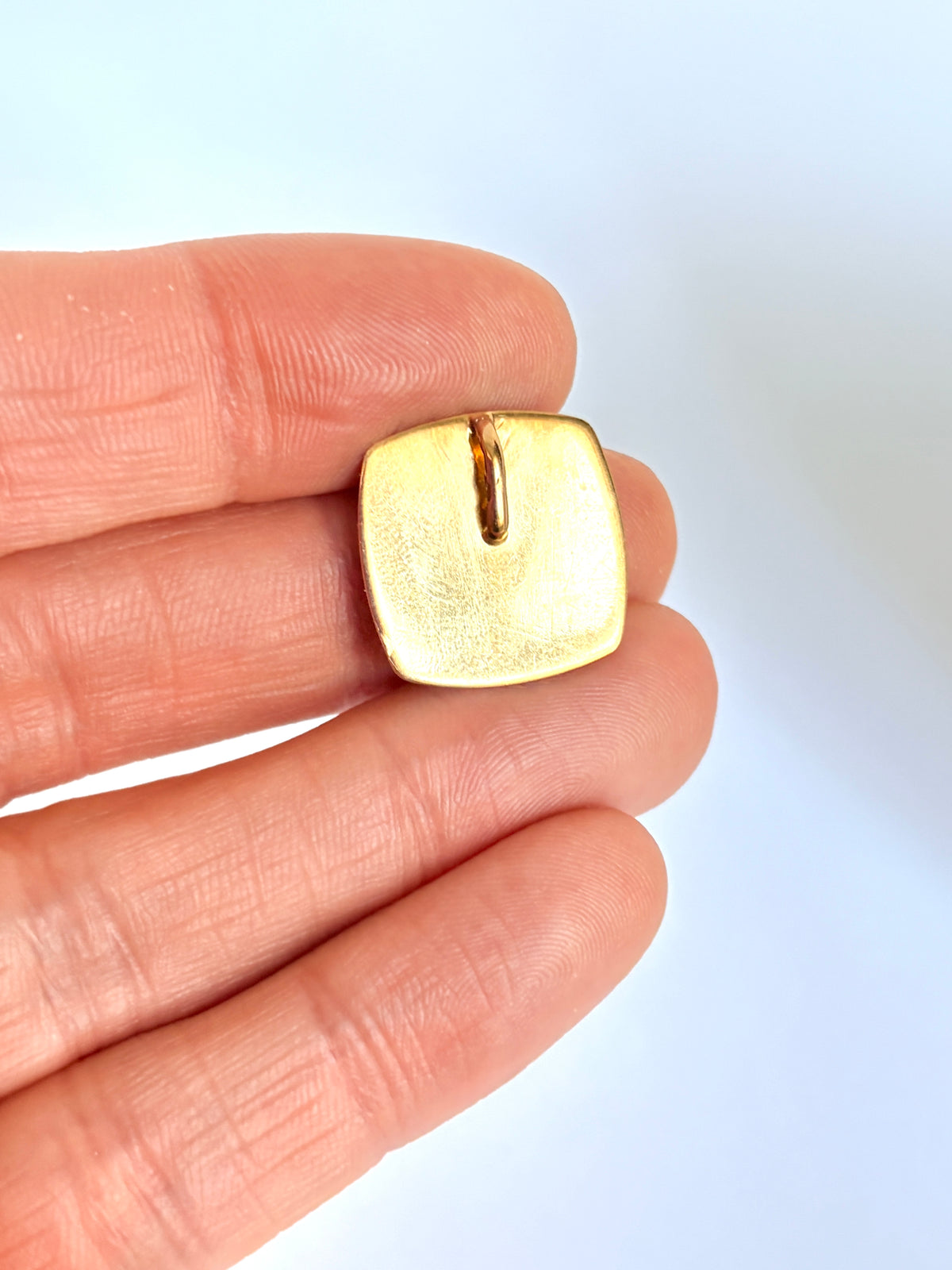 Vintage, Unusual 18ct Gold Augis French Pendant, 'Qu'hier - Que demain'