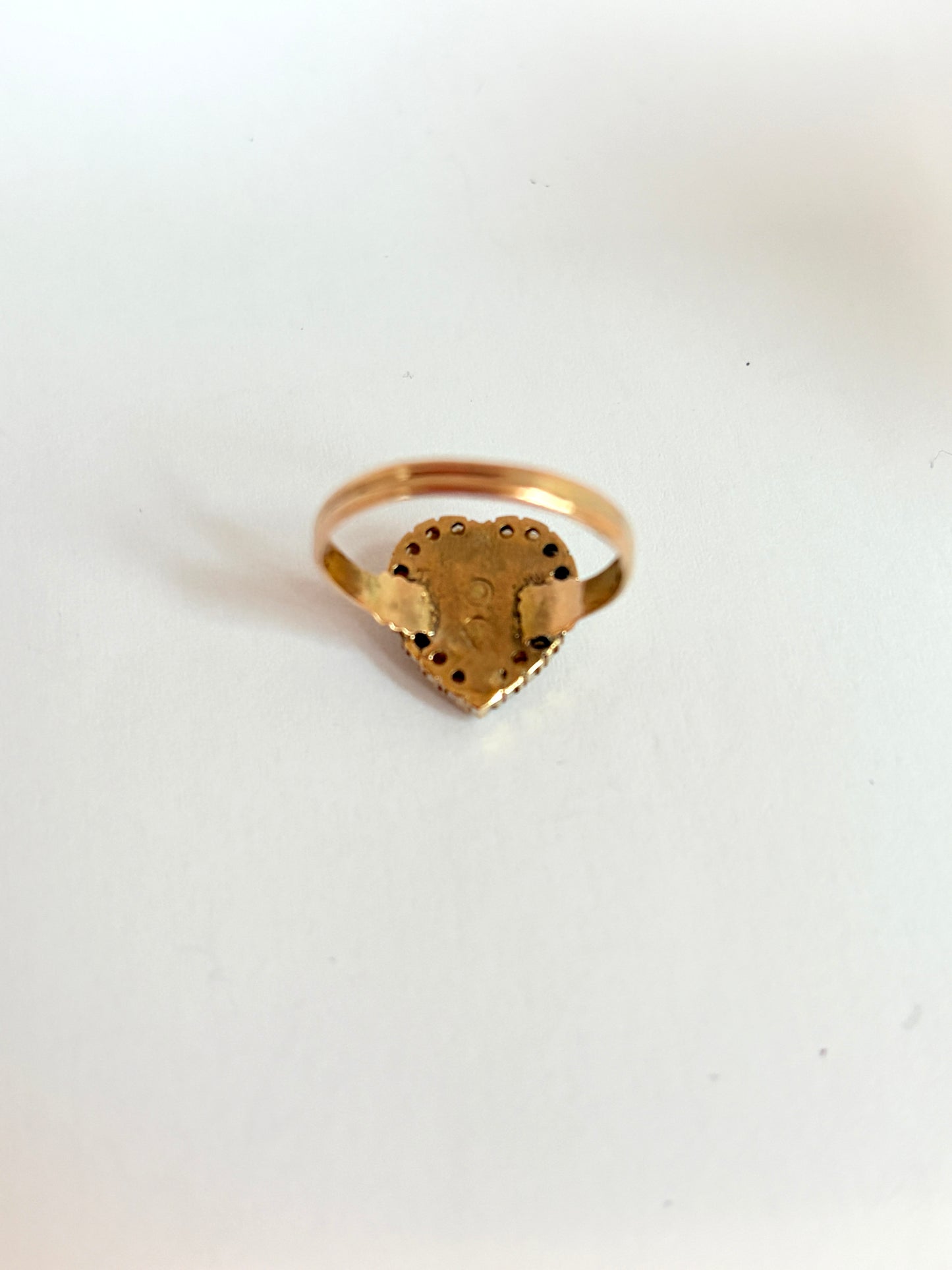 Vintage, 15ct Gold Skull and Crossbones Fraternity Ring