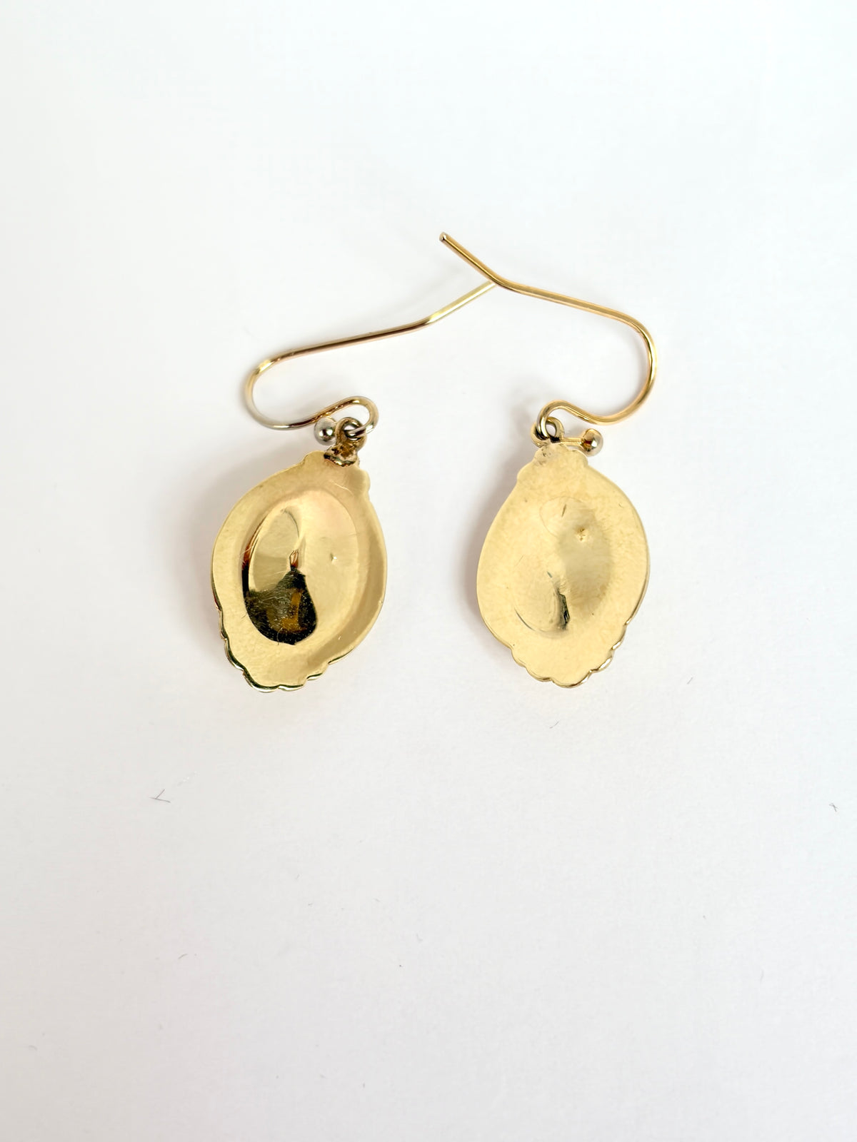 German, 8ct Gold, Art Deco Onyx Star earrings