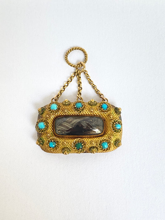 15ct Gold Antique, Victorian Locket Pendant
