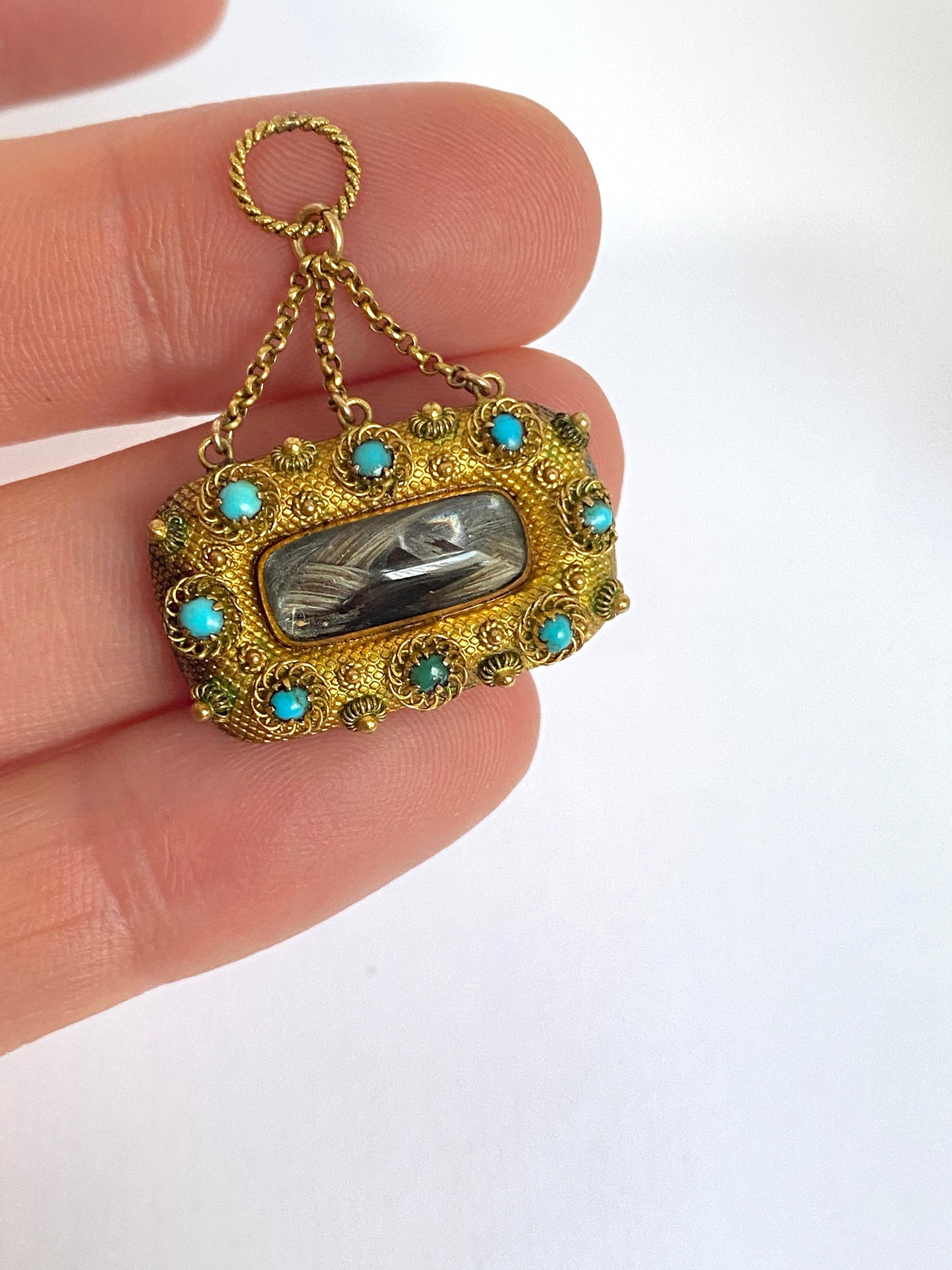 15ct Gold Antique, Victorian Locket Pendant