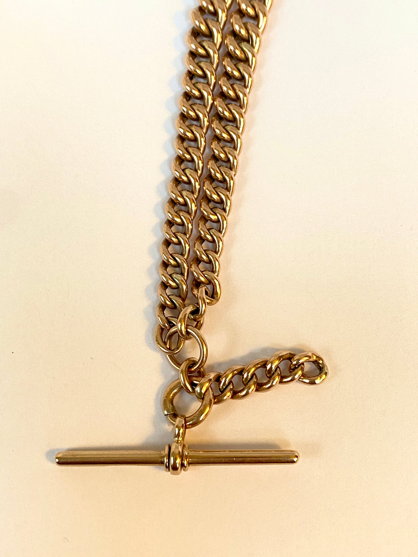 Reserved: Victorian, 9ct Gold 15/16 inch Double Albert Watch Chain (18.25g)