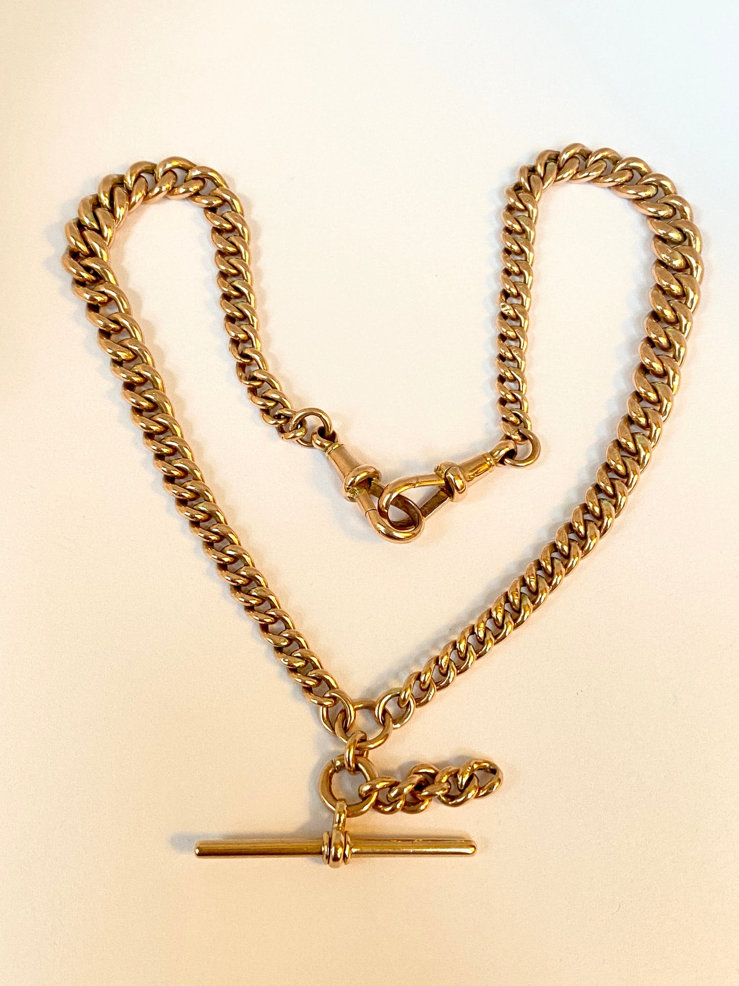 Reserved: Victorian, 9ct Gold 15/16 inch Double Albert Watch Chain (18.25g)