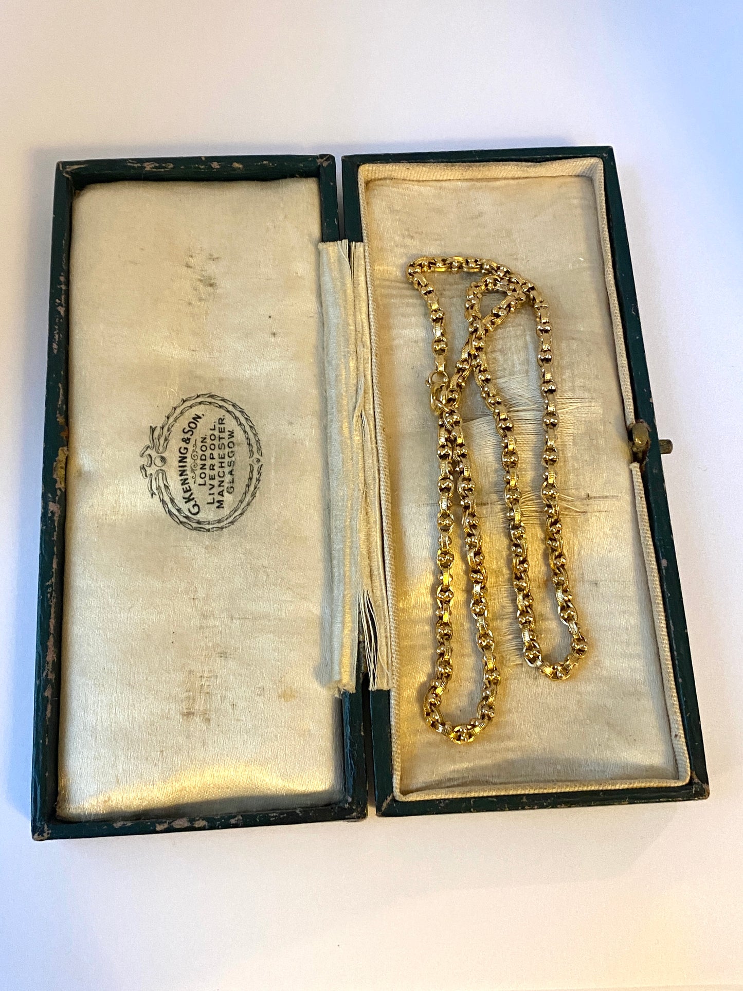 16 inch 9ct Gold Vintage Fancy Link Chain (9.03g)