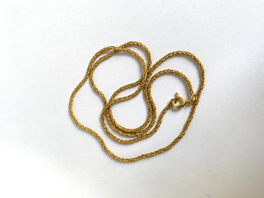 18 inch 9ct Gold, Vintage Chain (4.59g)