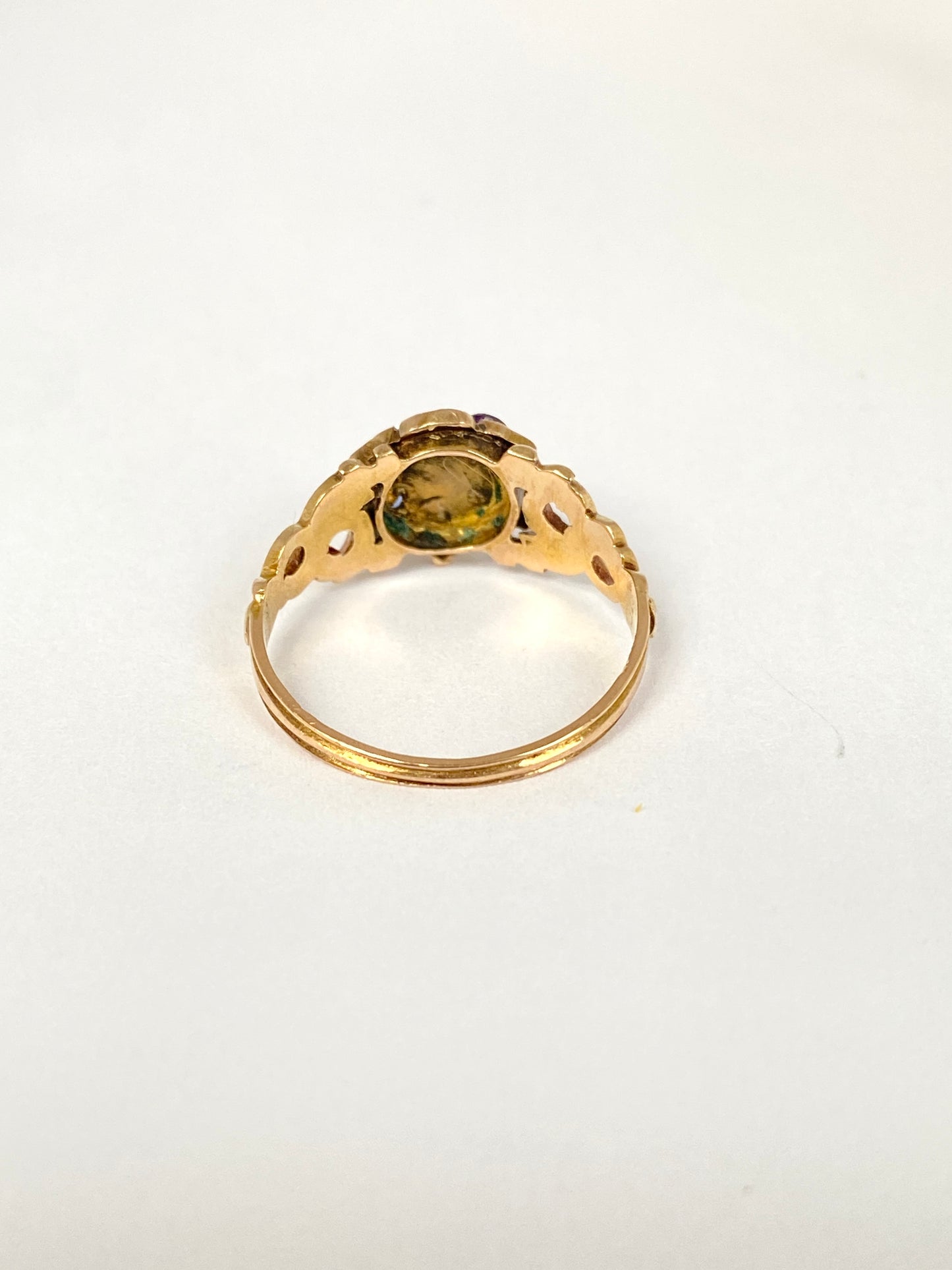 Rare, Victorian, 18ct Gold, Dearest Acrostic Multi-Gem Ring
