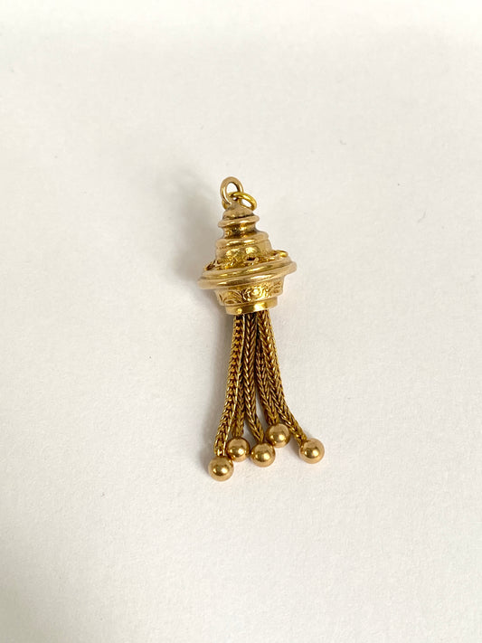 2nd payment! Antique 9ct Gold, Tassel Pendant, 3.60g