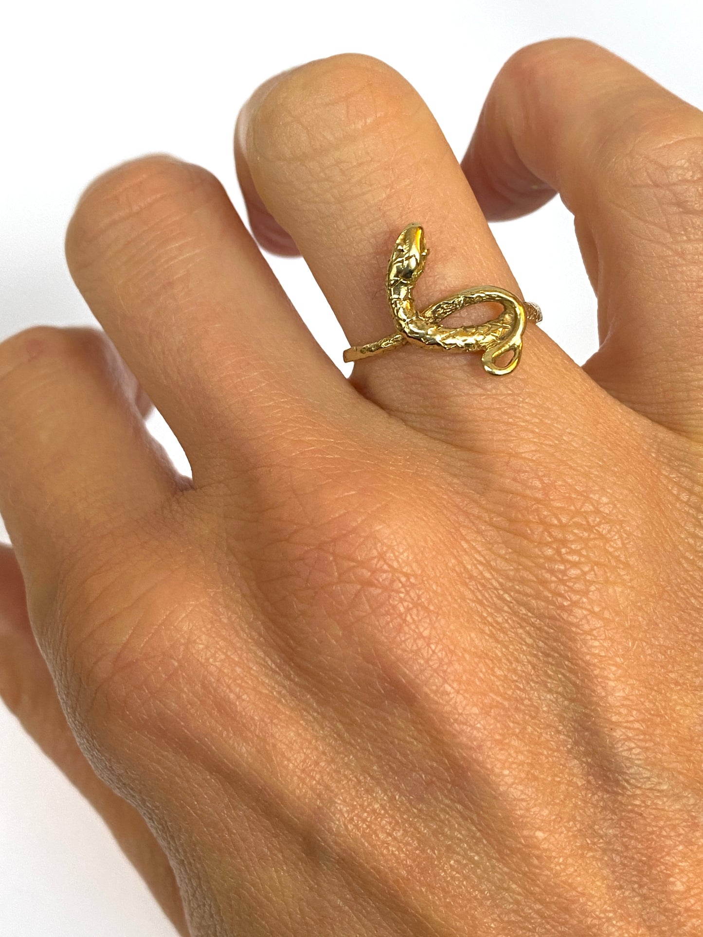 14ct Gold Vintage Snake Ring