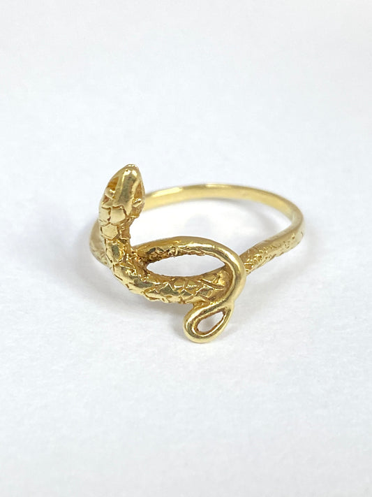 14ct Gold Vintage Snake Ring