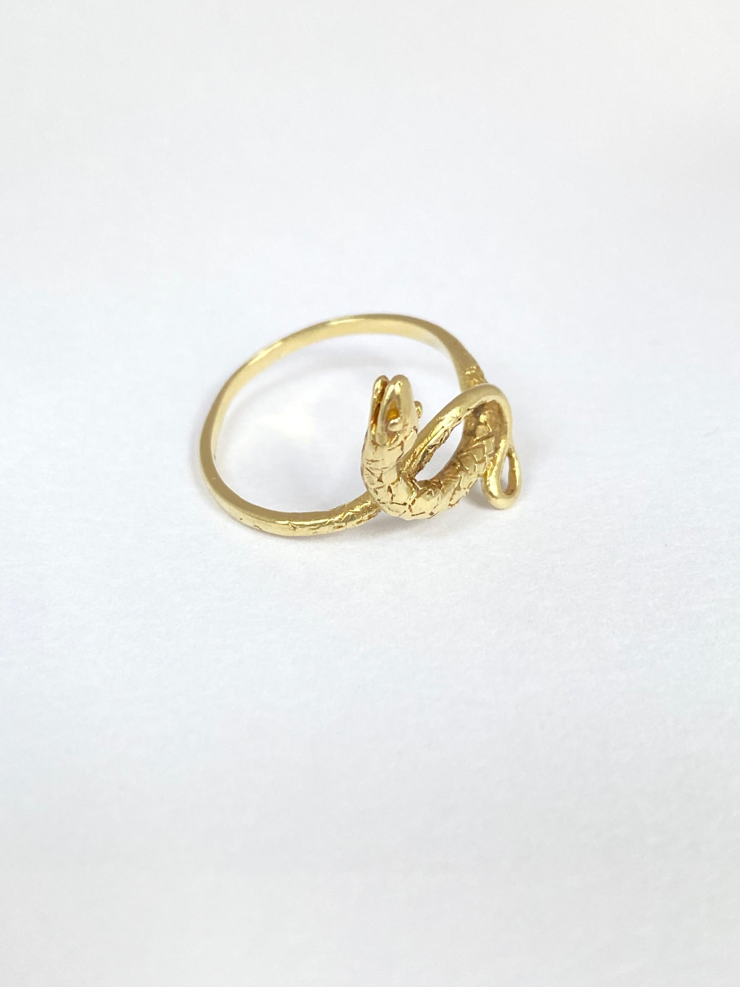 14ct Gold Vintage Snake Ring