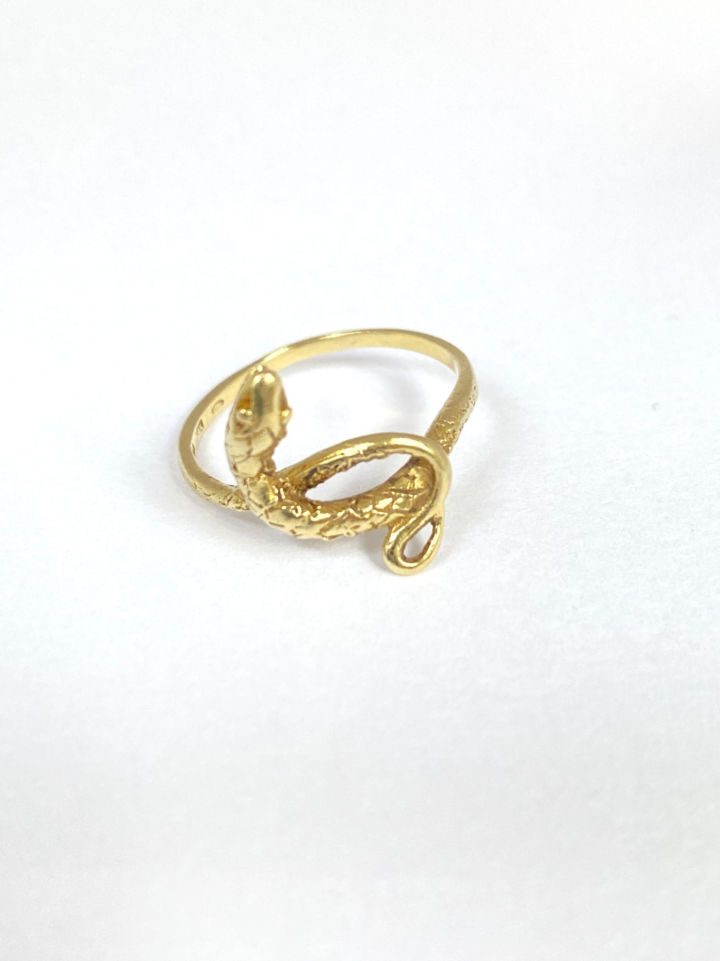 14ct Gold Vintage Snake Ring