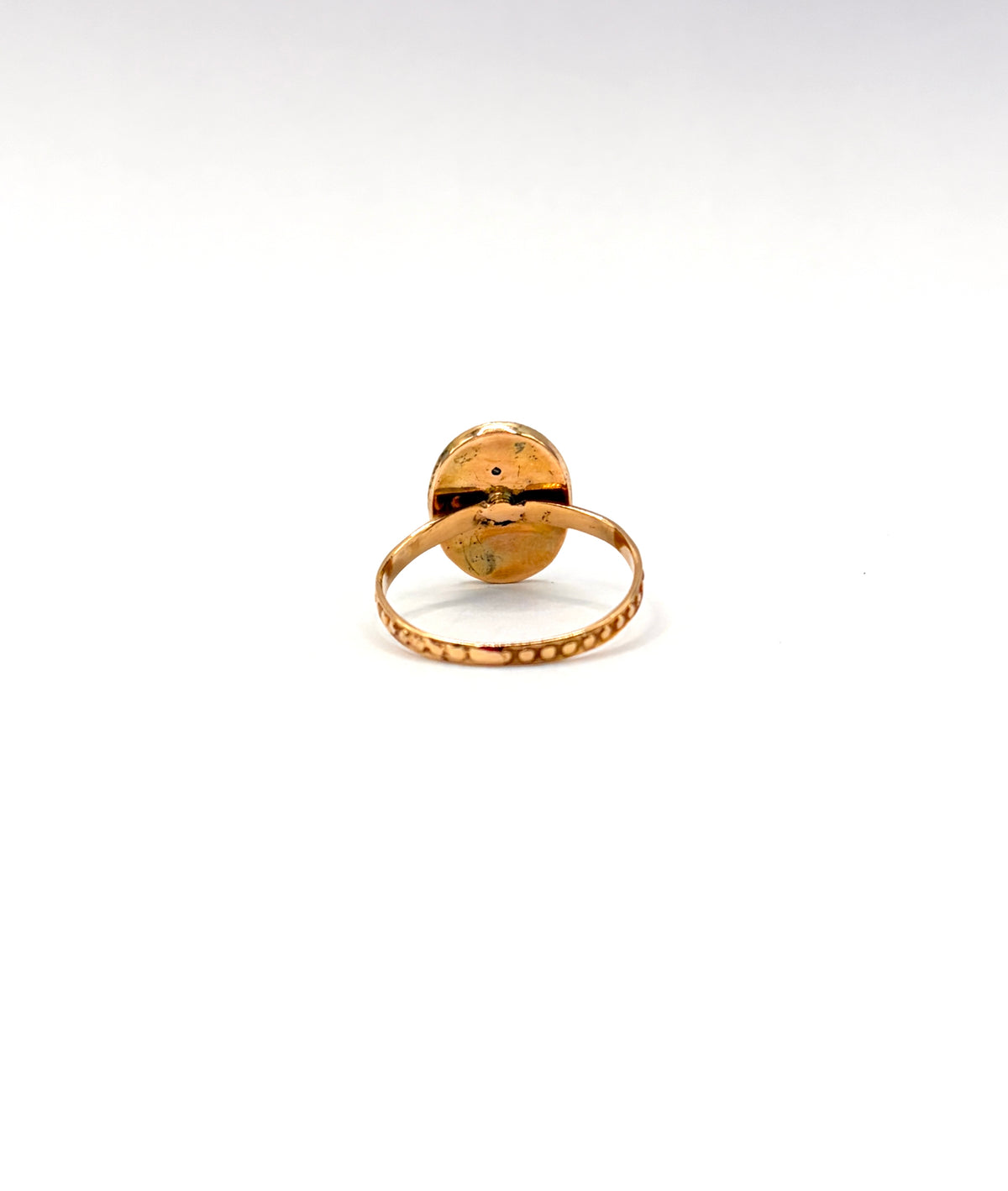 Vintage 18ct Gold, Diamond and Enamel, 'Prince of Wales Feathers' Ring