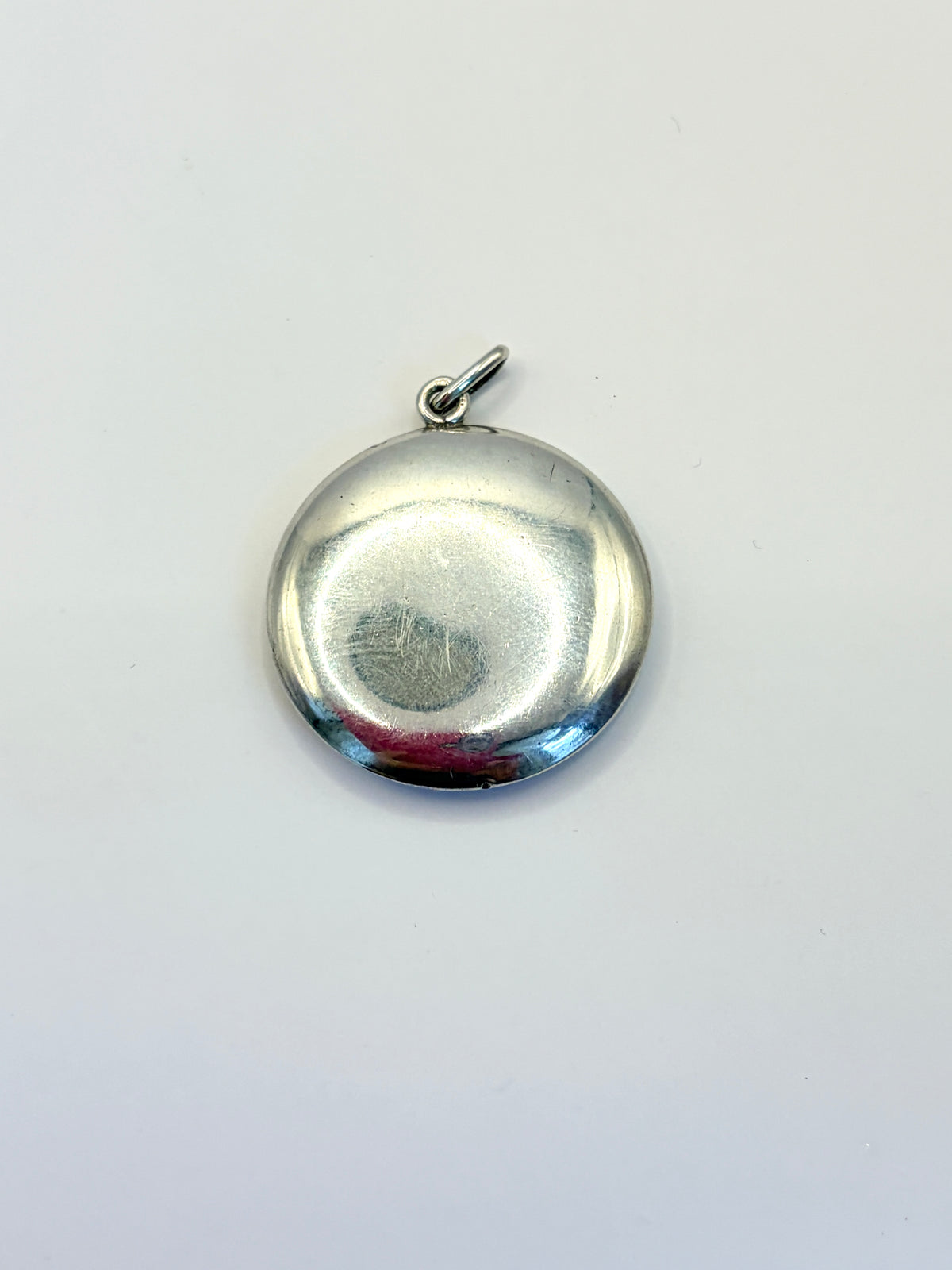 Art Nouveau Sterling Silver & Guilloche Enamel Pendant , 7.22g