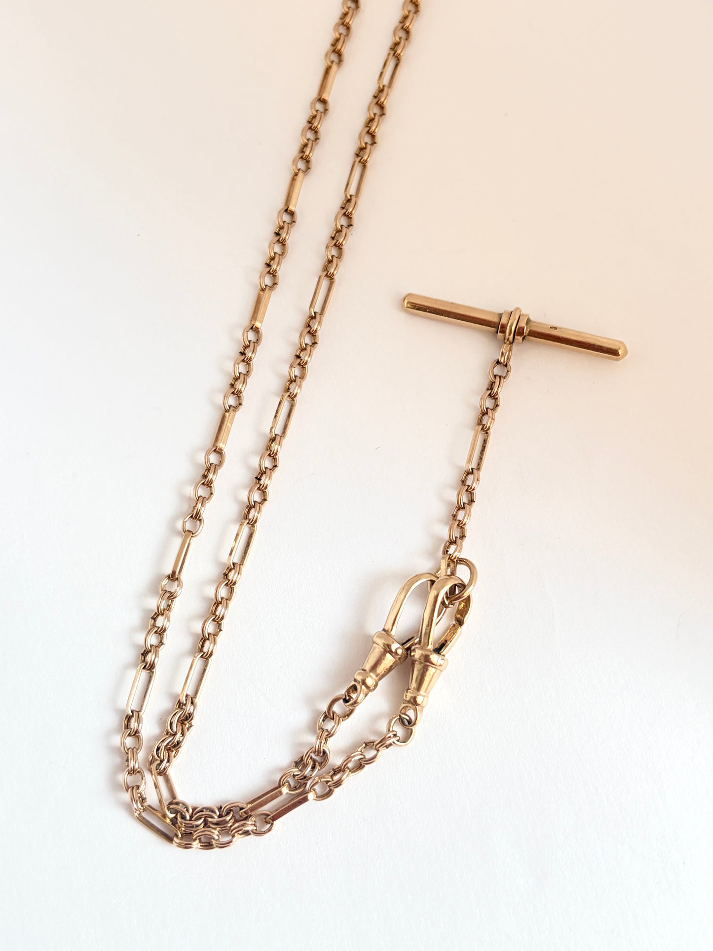 Vintage, 9ct Gold Unoaerre, Albert Chain, 18 inches long, 14g