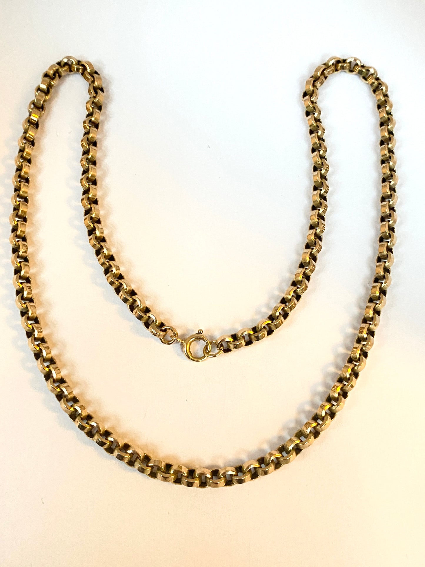 Victorian, 18 inch, 9ct Gold Belcher Chain (16.75g)