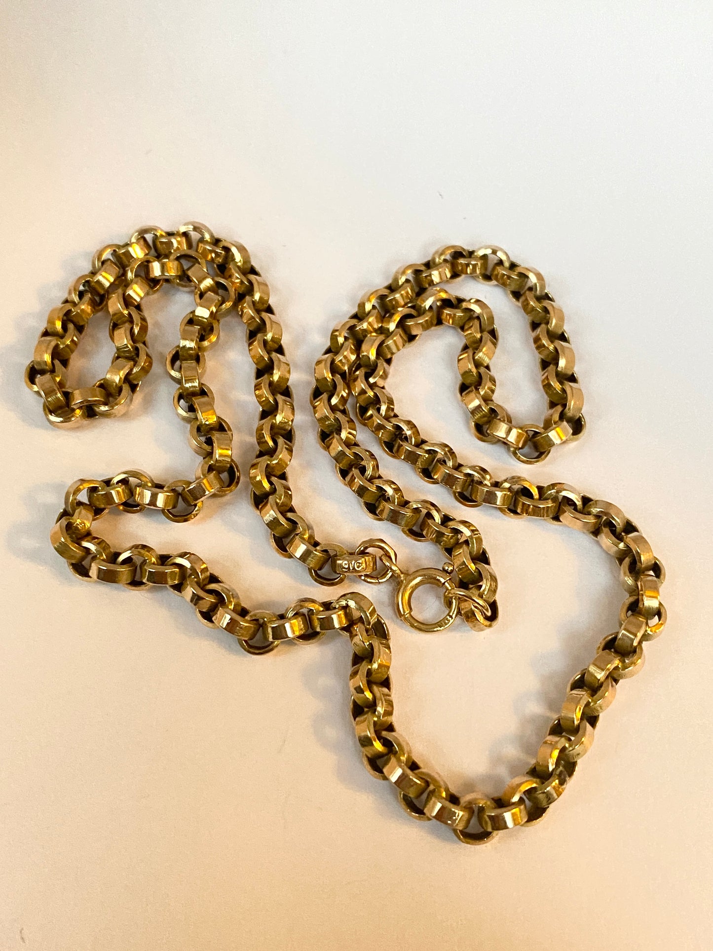 Victorian, 18 inch, 9ct Gold Belcher Chain (16.75g)