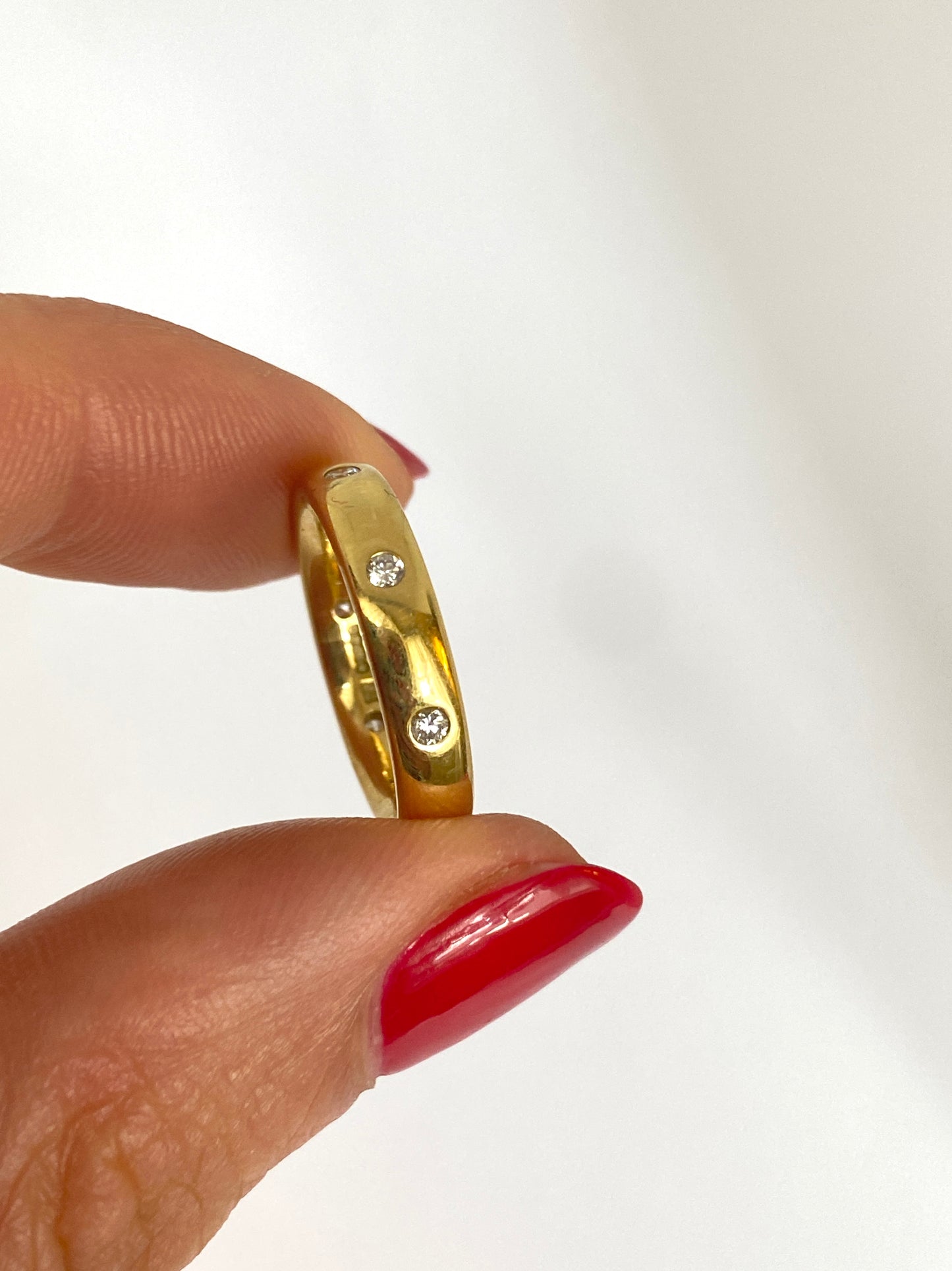 Natalie Final Stunning, vintage, 18ct Gold, Etoile, Diamond Stacking Band / Eternity Ring