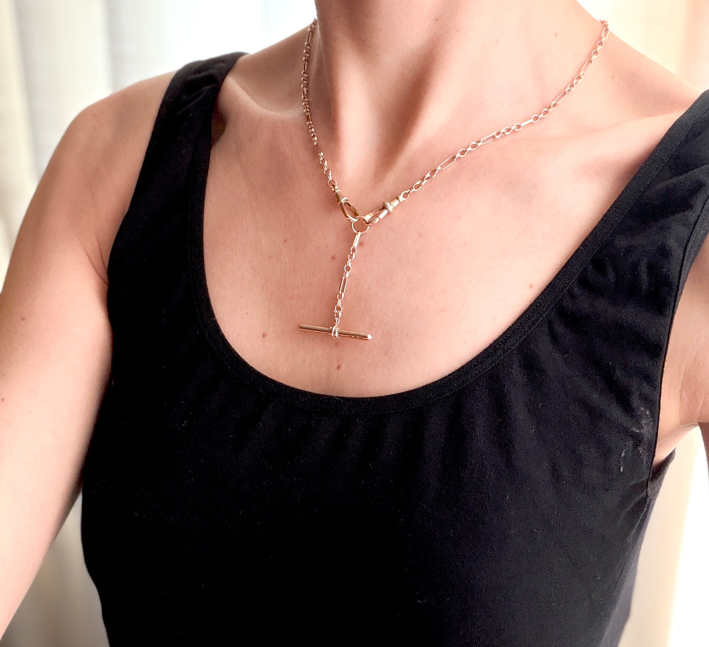 Vintage, 9ct Gold Unoaerre, Albert Chain, 18 inches long, 14g