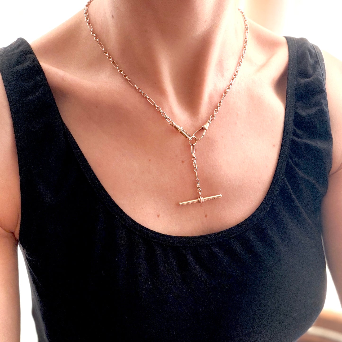 Vintage, 9ct Gold Unoaerre, Albert Chain, 18 inches long, 14g