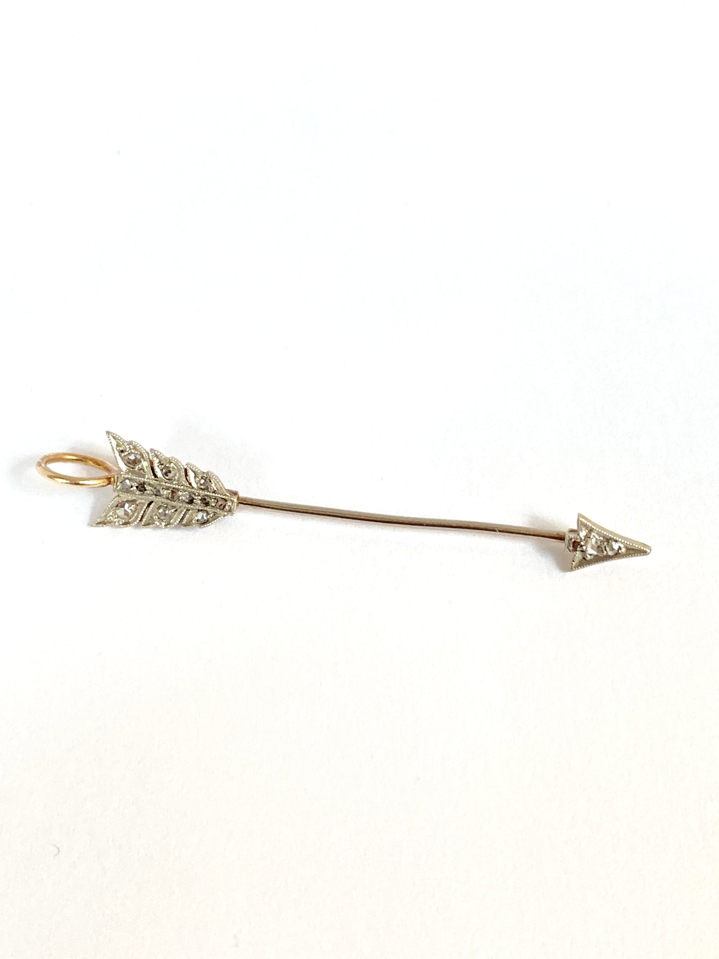 Antique Victorian, Silver and Diamond Arrow Brooch/Pendant