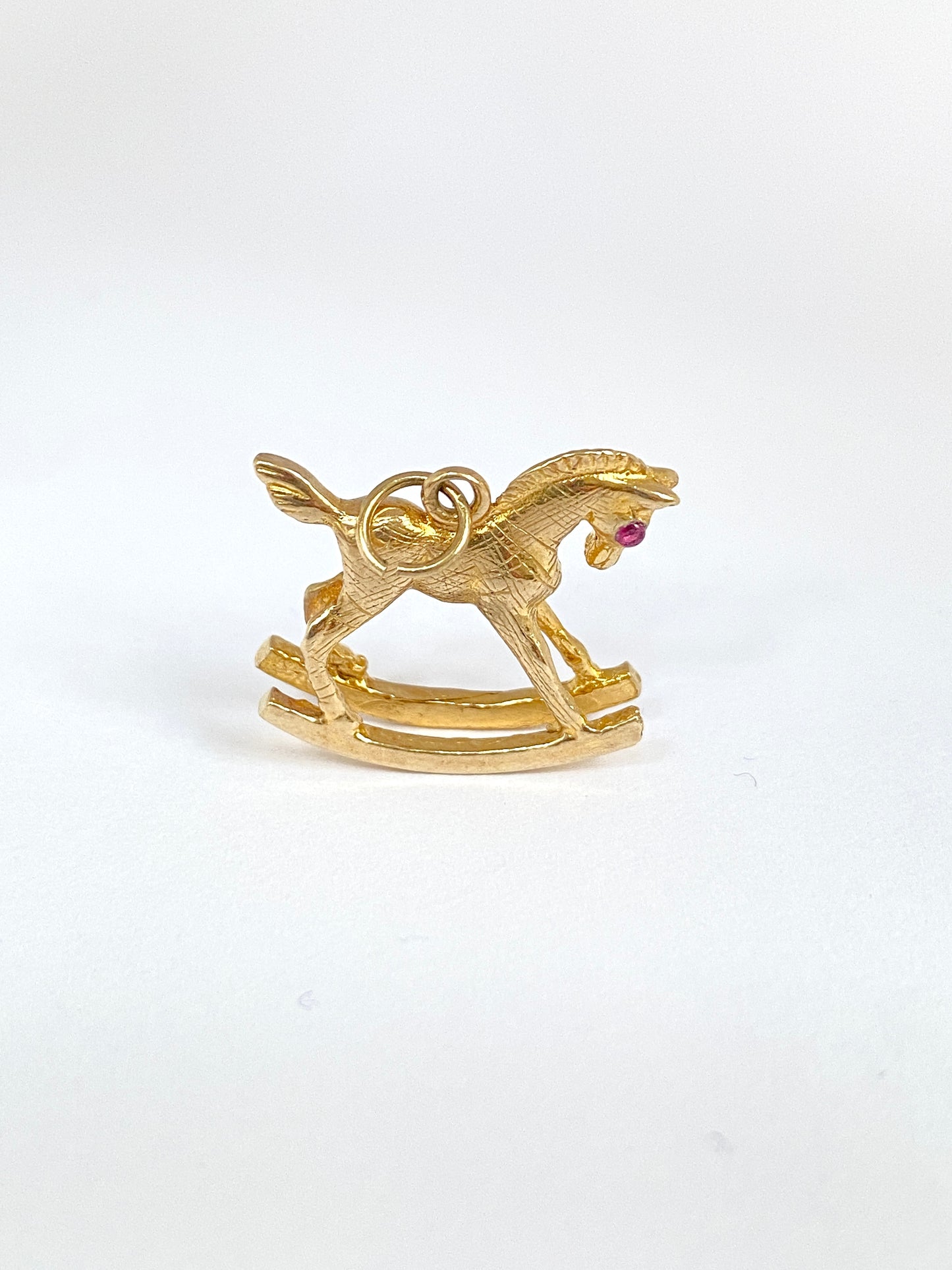 9ct Gold Rocking Horse Charm, Hallmarked 9ct Gold, London 1973