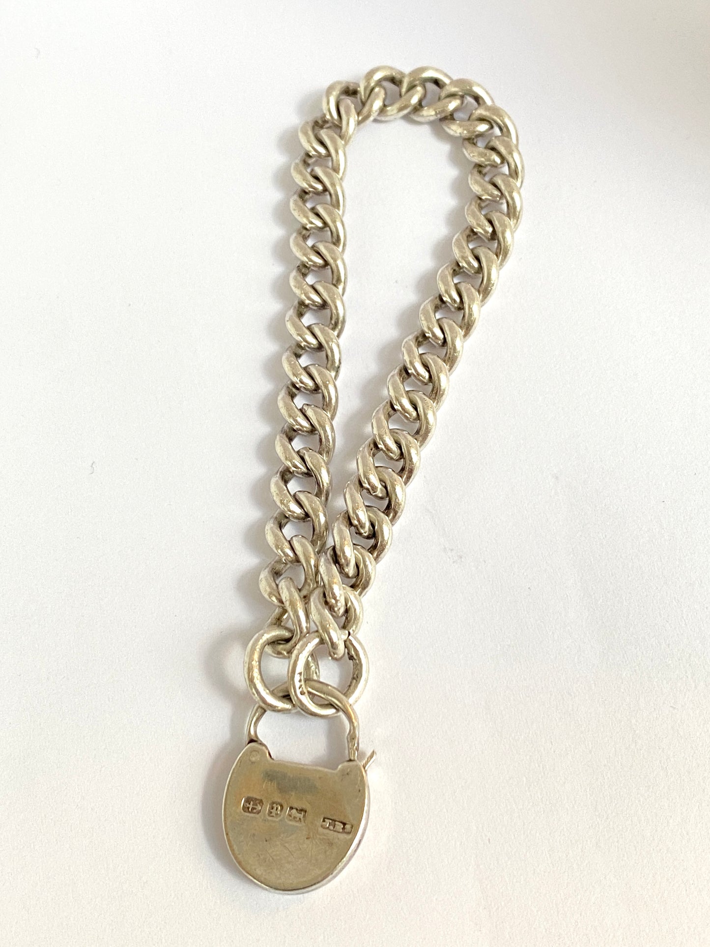 7.5 inch Vintage Solid Silver T-bar Curb and Dog Clip (20.27g) (Copy)