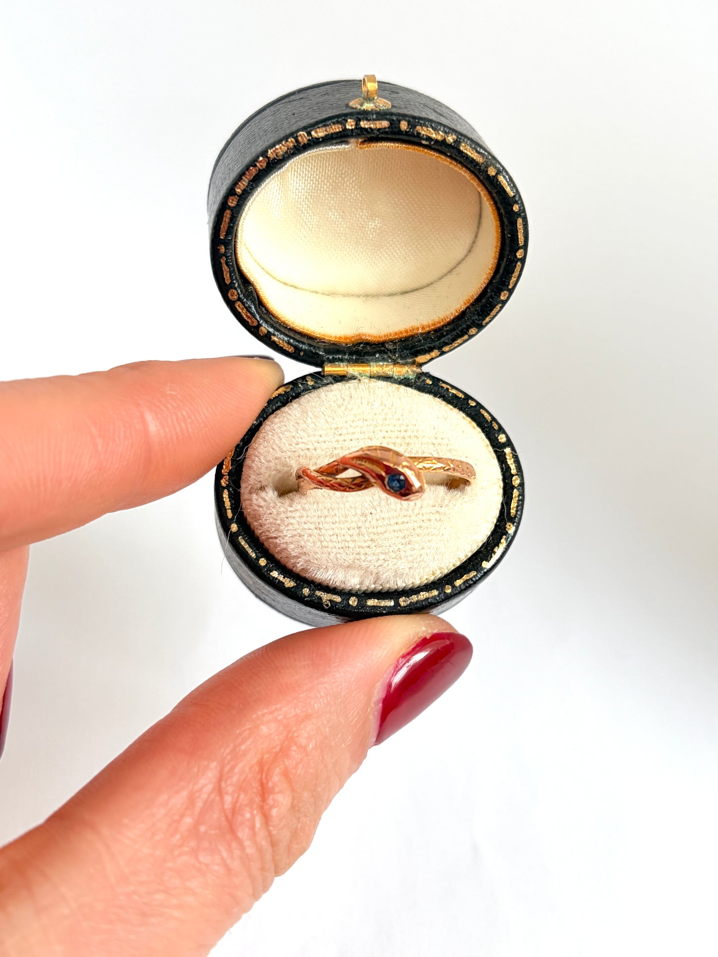French, Hallmarked, Vintage, 18ct Gold Snake Ring
