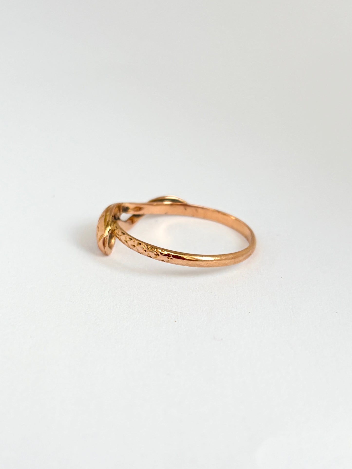 French, Hallmarked, Vintage, 18ct Gold Snake Ring