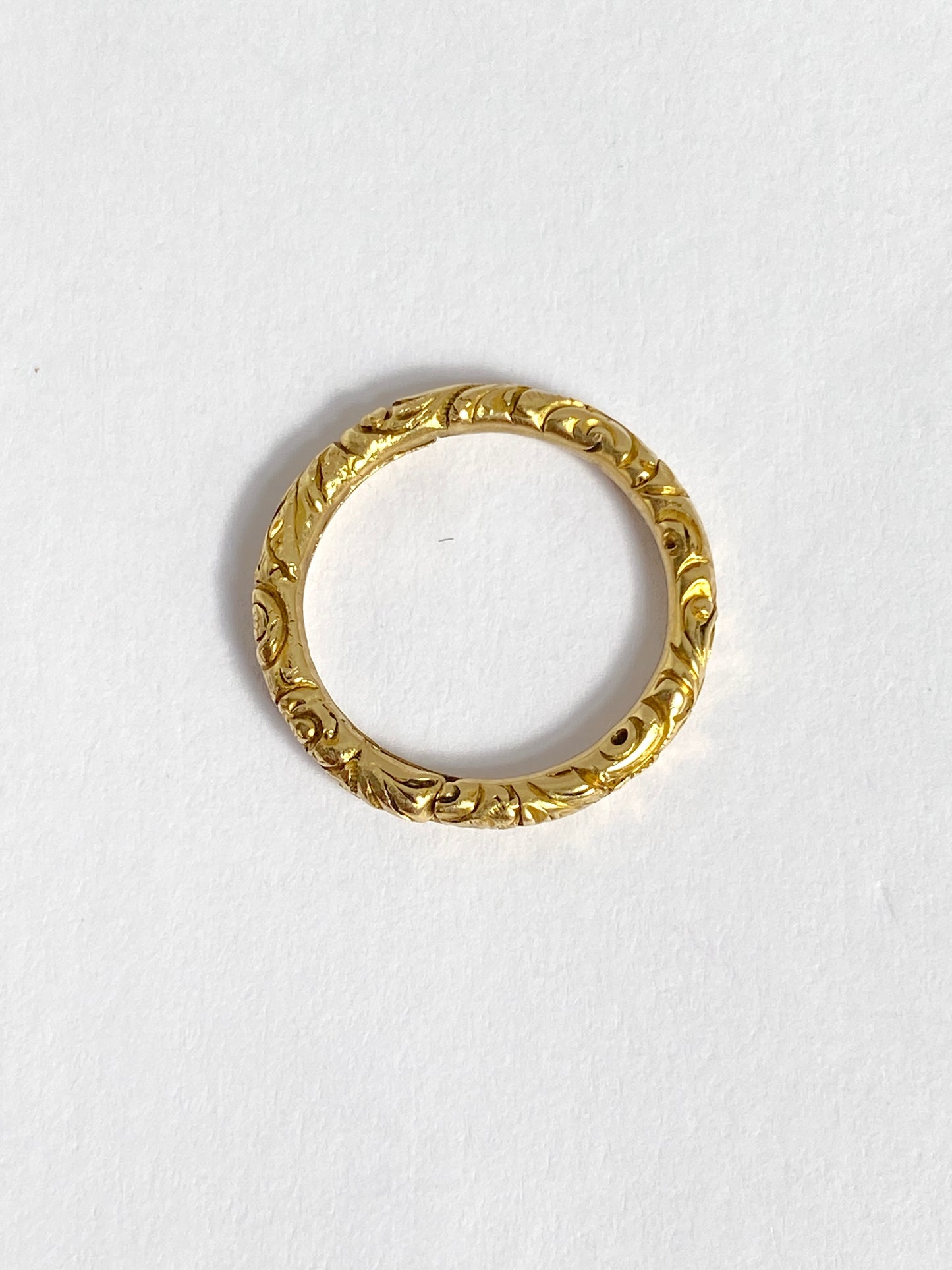 Victorian, 15ct Gold Engraved Split Ring