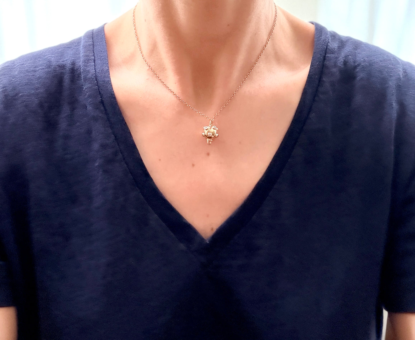 9ct Gold Diamond Sputnik Clasp